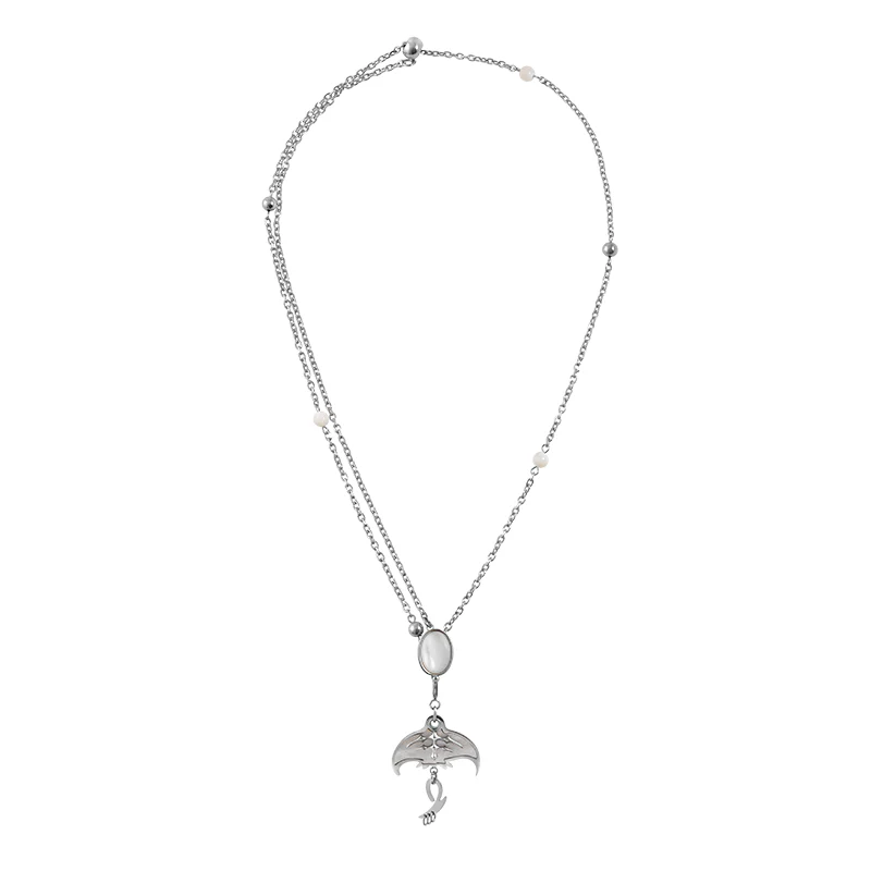 Manta Pull-Adjust Necklace with Mother-of-Pearl - Image 3