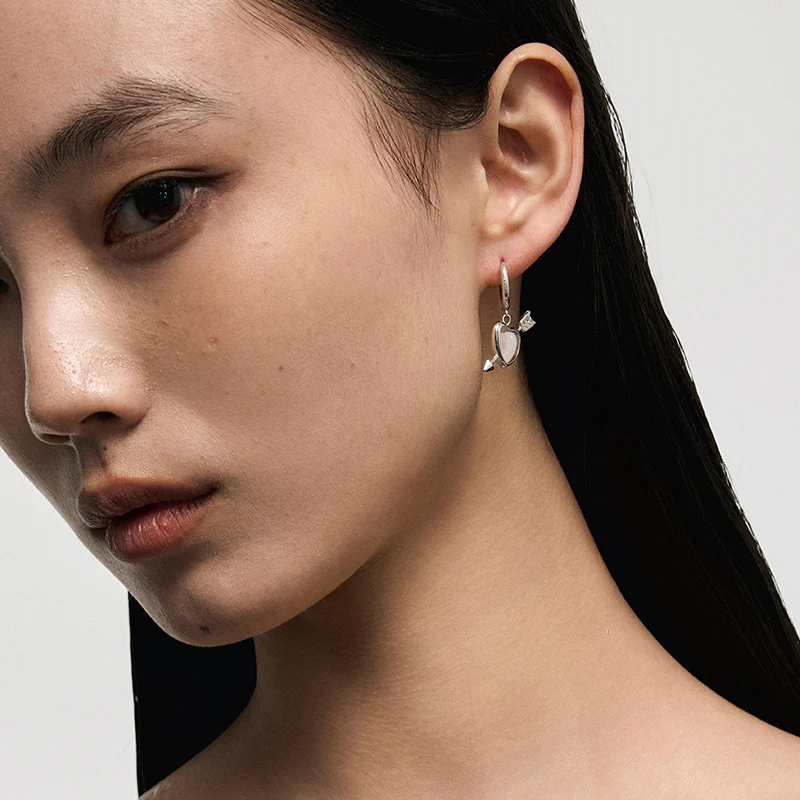 Targeted Heart Earrings - Image 5